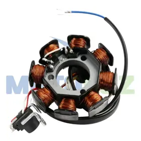 ALTERNADOR 8 BOBINAS - CG125/150 - PLATINIUM - Repuesto de moto marca MOTOLUZ en Moto Luz Perú