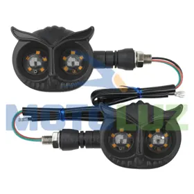 PAR DE DIRECCIONALES LED TIPO BUHOS (LUZ AZUL CON AMBAR) de la marca MOTOLUZ