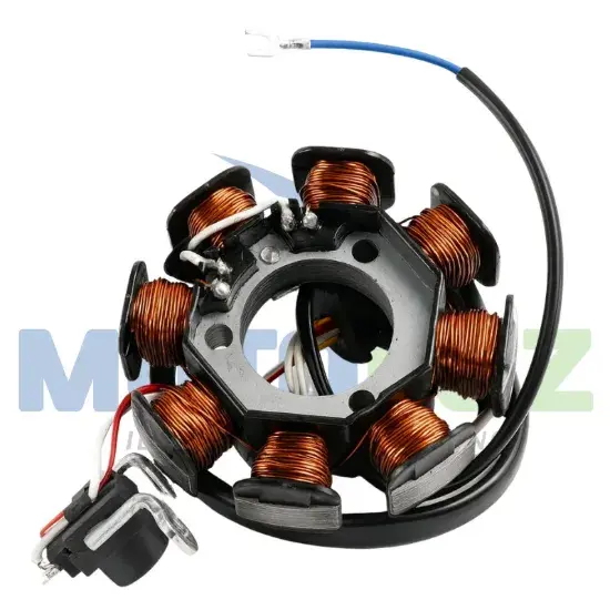 ALTERNADOR DE 8 BOBINAS COMPATIBLE CON LA CG125/150 marca MOTOLUZ para moto | Moto Luz Perú