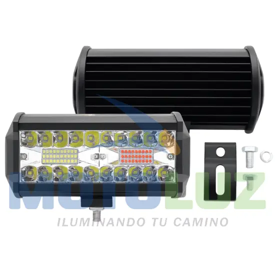 BARRA POLICIAL DE 120W - (LUZ BLACA, ROJO Y AZUL) DIFERENTES FUNCIONES marca MOTOLUZ para moto | Moto Luz Perú