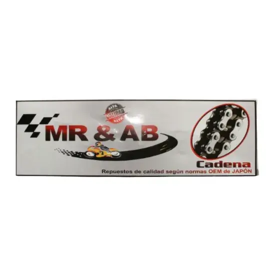 CADENA 150 DIENTES PASO 428 (MR&AB) marca MOTOLUZ para moto | Moto Luz Perú