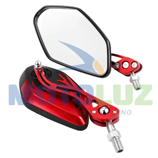 ESPEJO FUTURE ROJO marca MOTOLUZ para moto | Moto Luz Perú