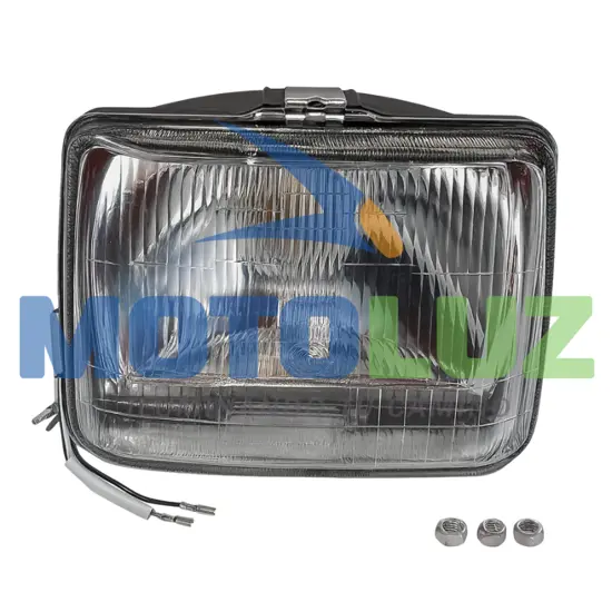 FARO DELANTERO CUADRADO GL marca MOTOLUZ para moto | Moto Luz Perú