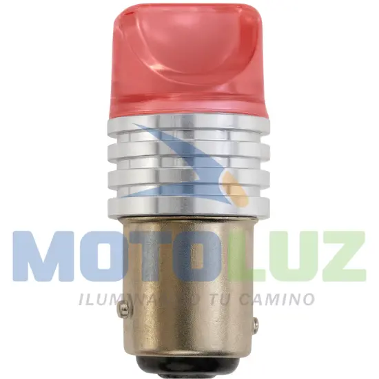 FOCO DIENTE DE 9 LED POSTERIOR LUZ ROJA ESTATICA Y PARPADEANTE marca MOTOLUZ para moto | Moto Luz Perú