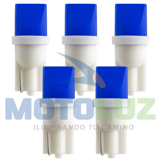 FOCO LAGRIMA T10 3D AZUL marca MOTOLUZ para moto | Moto Luz Perú