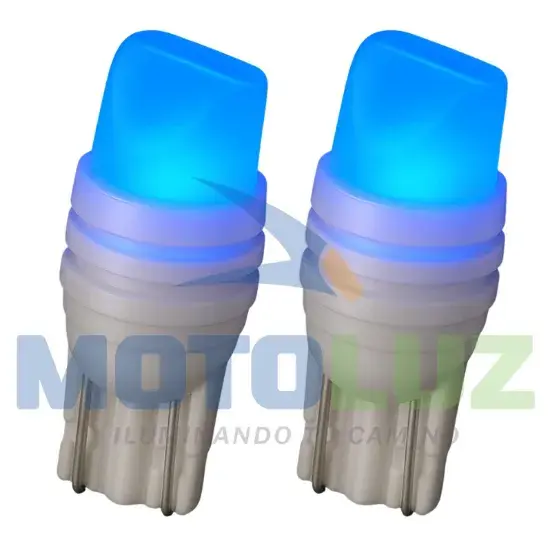 FOCO LAGRIMA T10 LOZA CORTADORA - AZUL marca MOTOLUZ para moto | Moto Luz Perú
