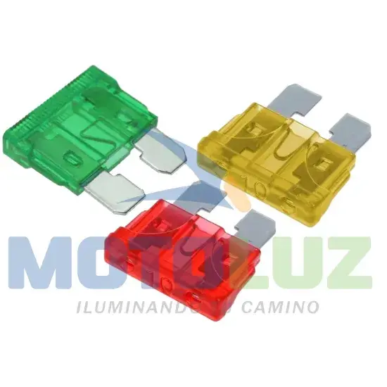 FUSIBLE DE UÑA 15A,20A,30A marca MOTOLUZ para moto | Moto Luz Perú