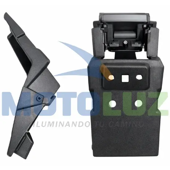 GUARDAFANGO POSTERIOR G15Y - NEGRO marca MOTOLUZ para moto | Moto Luz Perú