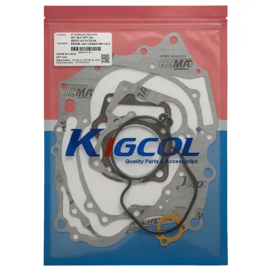 KIT DE EMPAQUE CABEZAL CG200 SIN RETENES DE VALVULA - KIGCOL marca MOTOLUZ para moto | Moto Luz Perú