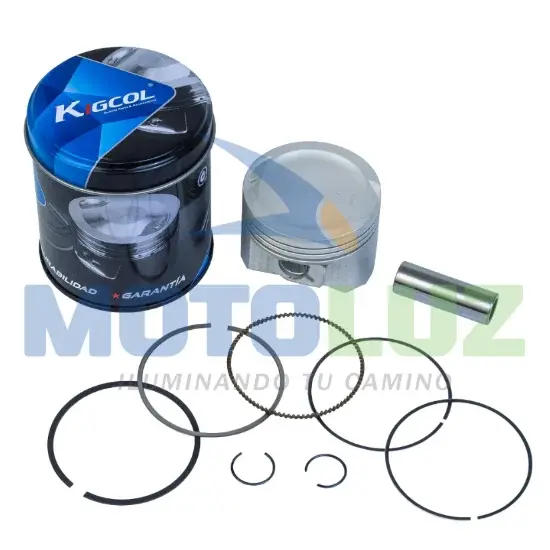 KIT DE PISTON CG150 (62MM) - KIGCOL marca MOTOLUZ para moto | Moto Luz Perú