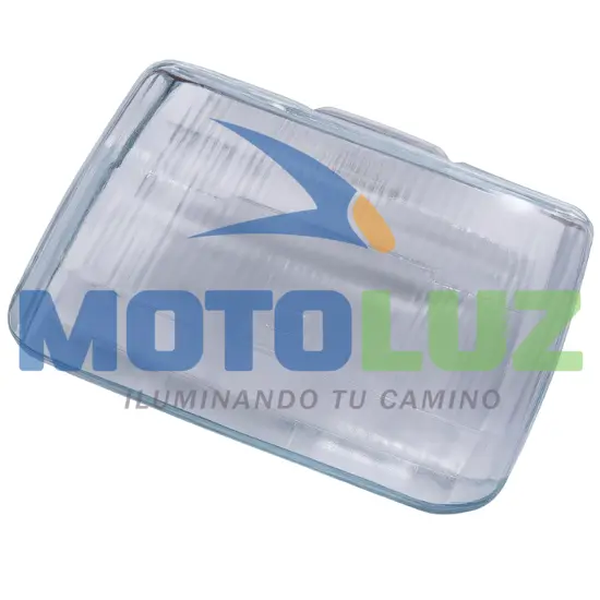 LUNA DE FARO DELANTERO CUADRADO GL VIDRIO marca MOTOLUZ para moto | Moto Luz Perú