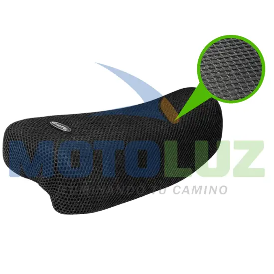 MALLA DE ASIENTO PARA MOTO LINEAL (HUECO GRANDE,NEGRO) marca MOTOLUZ para moto | Moto Luz Perú