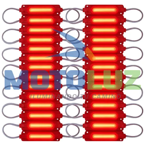 MÓDULO COB – 12V ROJO marca MOTOLUZ para moto | Moto Luz Perú
