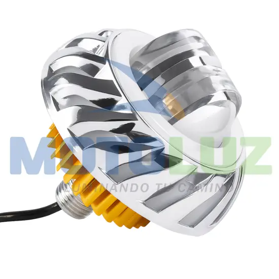 OJO DE DIABLO DE 2 LUPAS HP / RGB marca MOTOLUZ para moto | Moto Luz Perú