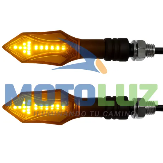 PAR DE DIRECCIONALES GDBS - 005 - AZUL marca MOTOLUZ para moto | Moto Luz Perú
