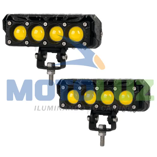PAR DE EXPLORADORAS 4X4 LED PARA MOTO DE ALTA POTENCIA Y LARGO ALCANCE marca MOTOLUZ para moto | Moto Luz Perú