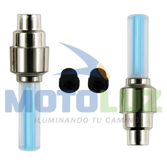 PAR DE PITONERAS COLOR AZUL /AUTO / MOTO / BICICLETA marca MOTOLUZ para moto | Moto Luz Perú