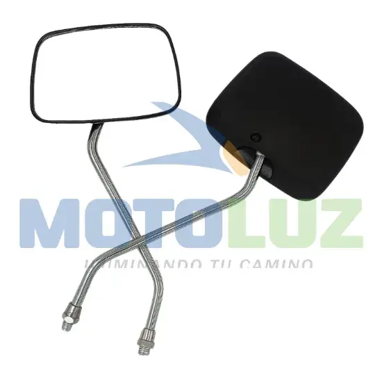 PAR DE ESPEJOS CUADRADOS GL marca MOTOLUZ para moto | Moto Luz Perú