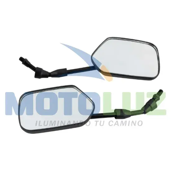 PAR DE ESPEJOS MODELO WANXIN marca MOTOLUZ para moto | Moto Luz Perú