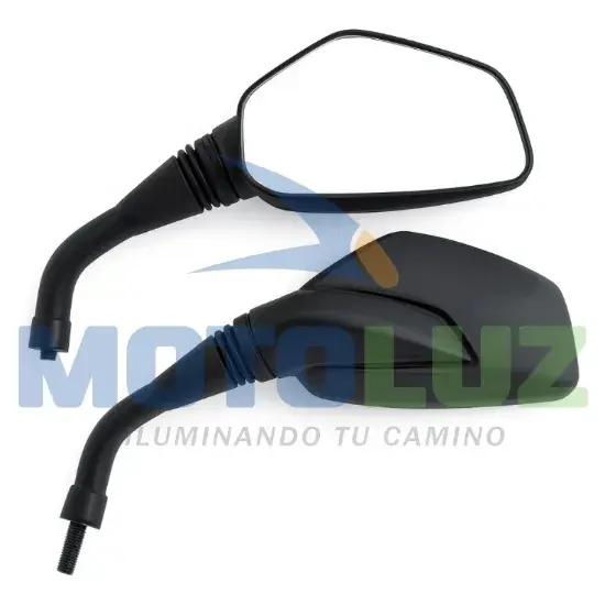 PAR DE ESPEJOS PULSAR NS200 marca MOTOLUZ para moto | Moto Luz Perú