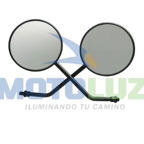 PAR DE ESPEJOS REDONDOS - BROSS marca MOTOLUZ para moto | Moto Luz Perú