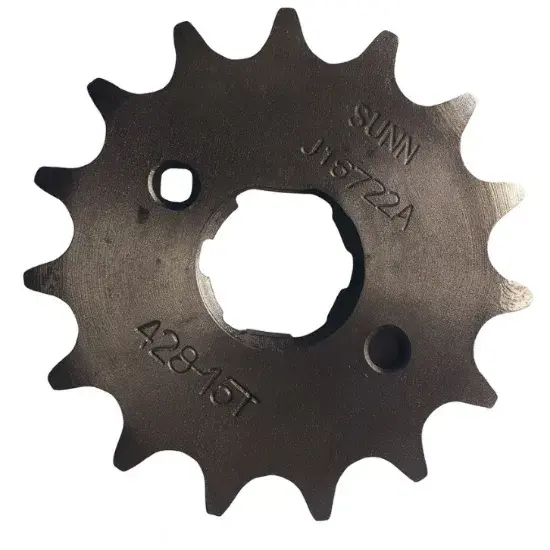 PIÑON DE ARRASRE DE 15 DIENTES CG - PASO 428 - MR&AB marca MOTOLUZ para moto | Moto Luz Perú