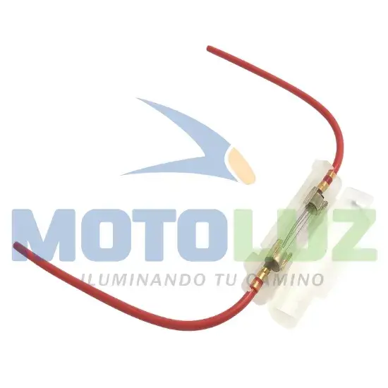 PORTA FUSIBLE DE VIDRIO marca MOTOLUZ para moto | Moto Luz Perú