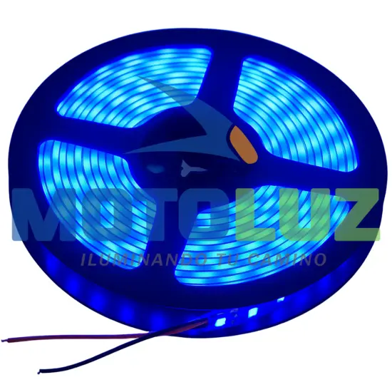 ROLLO DE CINTA LED -12 VOLTIOS - AZUL marca MOTOLUZ para moto | Moto Luz Perú