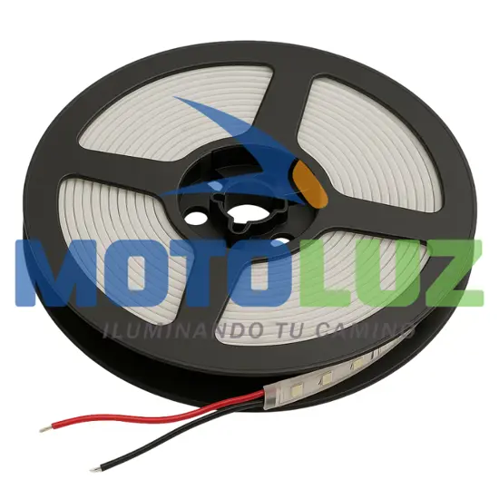 ROLLO DE CINTA LED -12 VOLTIOS BLANCO marca MOTOLUZ para moto | Moto Luz Perú