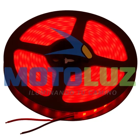 ROLLO DE CINTA LED -12 VOLTIOS - ROJ marca MOTOLUZ para moto | Moto Luz Perú