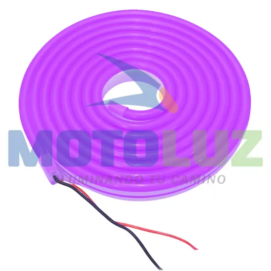 ROLLO DE CINTA NEON DE 5 METROS-LILA marca MOTOLUZ para moto | Moto Luz Perú