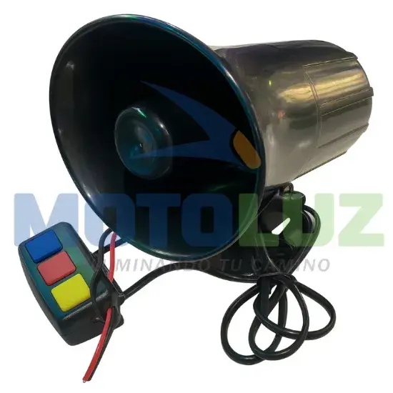 SIRENA POLICIAL marca MOTOLUZ para moto | Moto Luz Perú