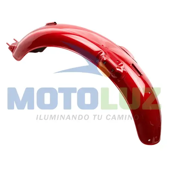 TAPABARRO POSTERIOR GL DE METAL COLOR ROJO marca MOTOLUZ para moto | Moto Luz Perú